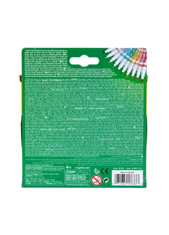 Фломастеры Набор Washable Тонкая линия для рисования на ткани 10 шт (256353.012) Crayola (254068272)