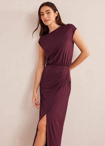 Бордова кежуал сукня сукня-футболка, на запах Boden однотонна