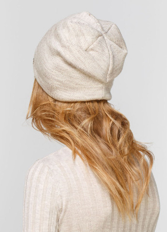 Зимняя классическая теплая шерстяная женская шапка на флисовой подкладке 550483 DeMari 45 демари (237904147)