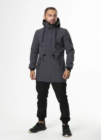 Серая демисезонная куртка мужская осенняя /весенняя softshell v2.0 демисезонная серая Intruder