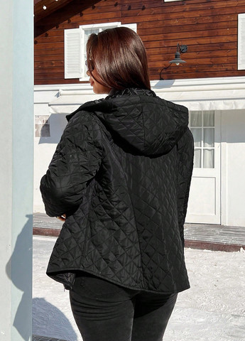 Черная зимняя куртка SHEIN