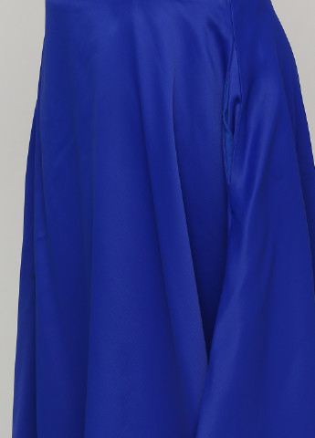 Синяя кэжуал однотонная юбка Kristina Mamedova а-силуэта (трапеция)