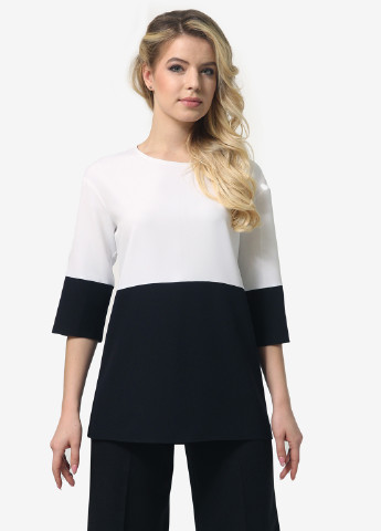 Чорно-біла демісезонна блуза Lila Kass