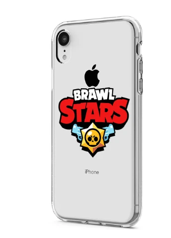 Чохол силіконовий Apple Iphone Xr Лого Бравл Старс (Logo Brawl Stars) (8225-1000) MobiPrint (219288244)