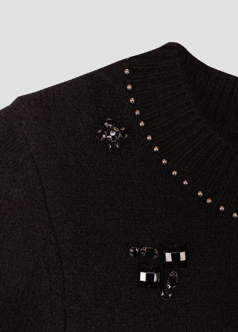 Черный демисезонный свитер Naf Naf