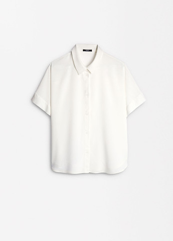 Белая классическая, кэжуал рубашка однотонная Parfois