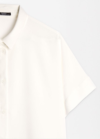 Белая классическая, кэжуал рубашка однотонная Parfois