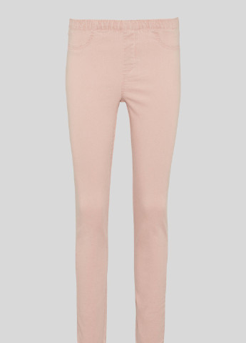 Джинси C&A однотонні світло-рожеві джинсові бавовна