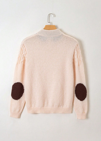 Бежевый демисезонный свитер SHEIN