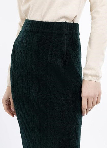 Темно-зеленая кэжуал однотонная юбка Dreimaster