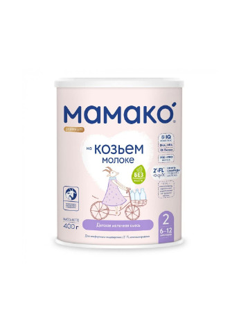 Детская смесь 2 Premium на козячому молоці 6-12 міс. 400 г (1105311) MAMAKO (254068743)
