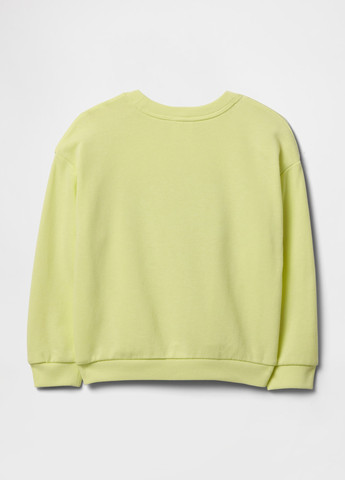 Gap свитшот логотип желтый кэжуал хлопок