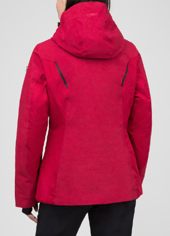 Малиновая зимняя куртка лыжная CMP WOMAN JACKET FIX HOOD