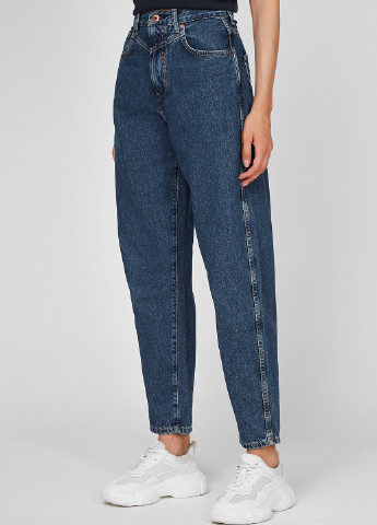 Синие демисезонные каррот фит, баллоны джинсы Pepe Jeans