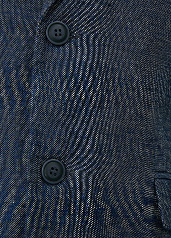 Пиджак KOTON однобортный меланж тёмно-синий кэжуал шерсть