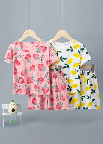 Комбинированная всесезон пижама (футболка, шорты) футболка + шорты SHEIN