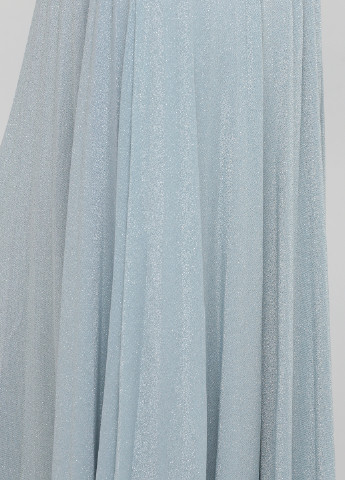 Светло-голубая кэжуал меланж юбка Tensione IN плиссе, клешированная