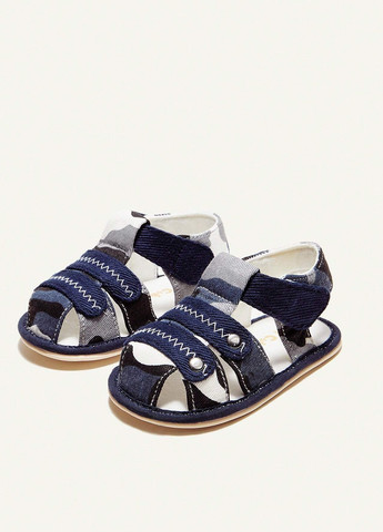 Темно-синие кэжуал сандалии SHEIN на липучке