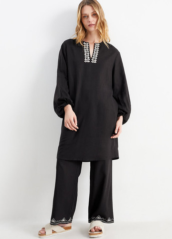 Чорна кежуал сукня C&A однотонна