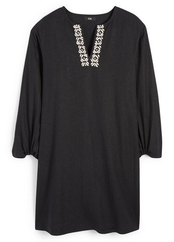 Чорна кежуал сукня C&A однотонна