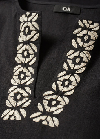 Чорна кежуал сукня C&A однотонна