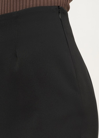 Черная кэжуал однотонная юбка мини KASTA design а-силуэта (трапеция)