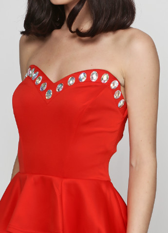 Красное коктейльное платье Van Gils