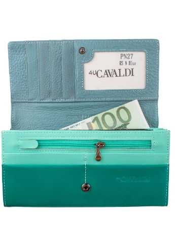 Жіночий шкіряний гаманець 19х10х3,5 см 4U Cavaldi (195538948)