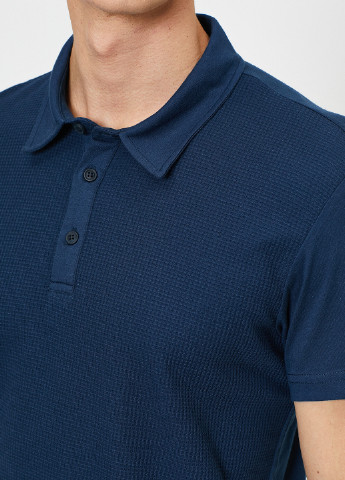 Синяя футболка-поло для мужчин KOTON