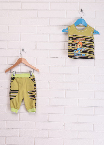 Салатовый летний комплект (майка, брюки) Baby Art