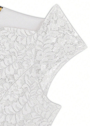 Білий вечірня сукня силуетна SHEIN однотонна