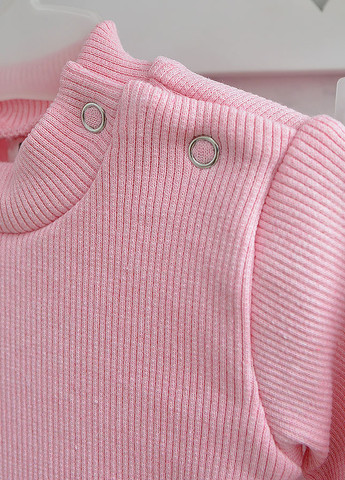 Рожевий демісезонний комплект (боді, штани) Blanka