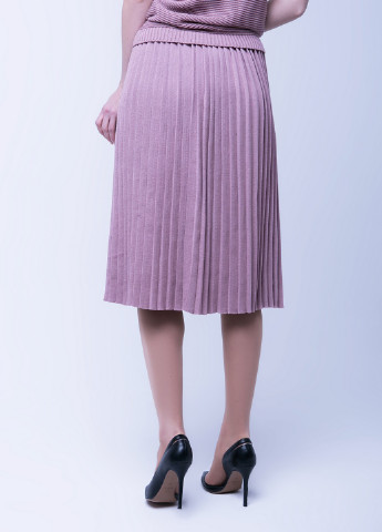 Розово-лиловая кэжуал однотонная юбка Sewel плиссе