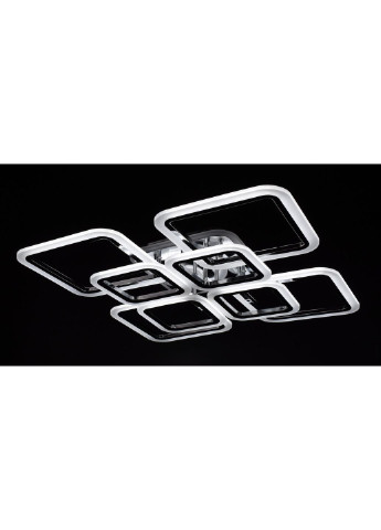 Люстра стельова LED з пультом A2400/4+4-RGB-ch Хром 11х59х59 см. Sunnysky (253527855)