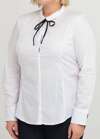 Белая кэжуал рубашка в горошек Reserved