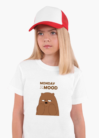 Біла демісезонна футболка дитяча вся правда о медведях (we bare bears) білий (9224-2900) 164 см MobiPrint