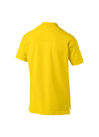 Желтая футболка-поло для мужчин Puma однотонная