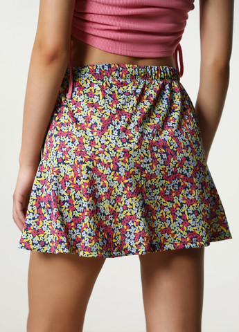 Розовая кэжуал цветочной расцветки юбка Lefties клешированная