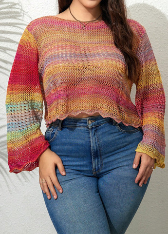 Комбинированный демисезонный джемпер джемпер SHEIN