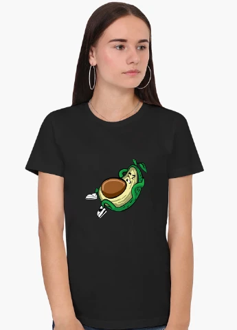 Футболка женская Авокадо Фитнес (Avocado Fitness) (8976-2030) XXL MobiPrint - (227212251)