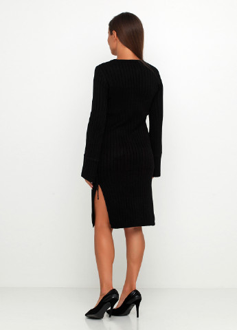 Чорна кежуал сукня CC Fashion однотонна