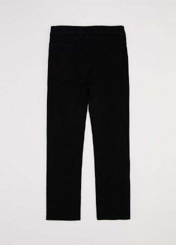 Черные демисезонные прямые брюки DeFacto