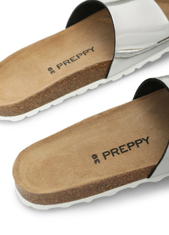 Серебряные сандалии Preppy