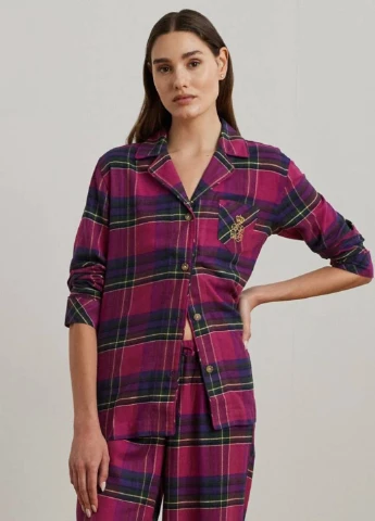Рожева всесезон піжама (сорочка, штани) сорочка + брюки Ralph Lauren