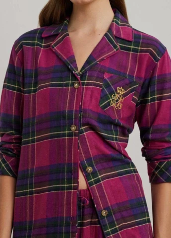 Рожева всесезон піжама (сорочка, штани) сорочка + брюки Ralph Lauren