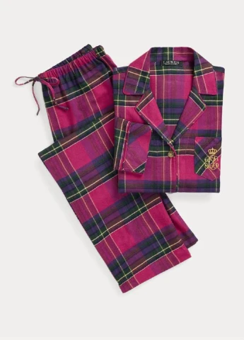 Рожева всесезон піжама (сорочка, штани) сорочка + брюки Ralph Lauren