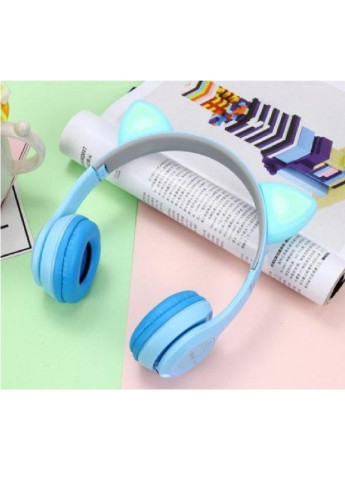 Бездротові дитячі навушники з котячими вухами та підсвічуванням RGB (472865-Prob) Блакитні Francesco Marconi (251779480)