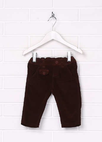 Темно-коричневые кэжуал демисезонные брюки Coccode