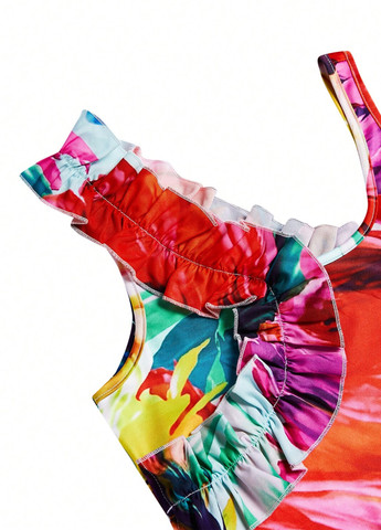 Комбинированный летний комплект (боди, юбка) SHEIN