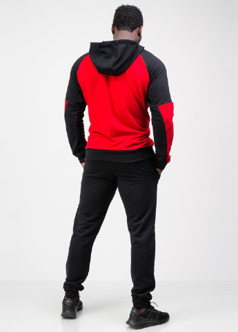Красный демисезонный костюм (толстовка, брюки) брючный Go Fitness